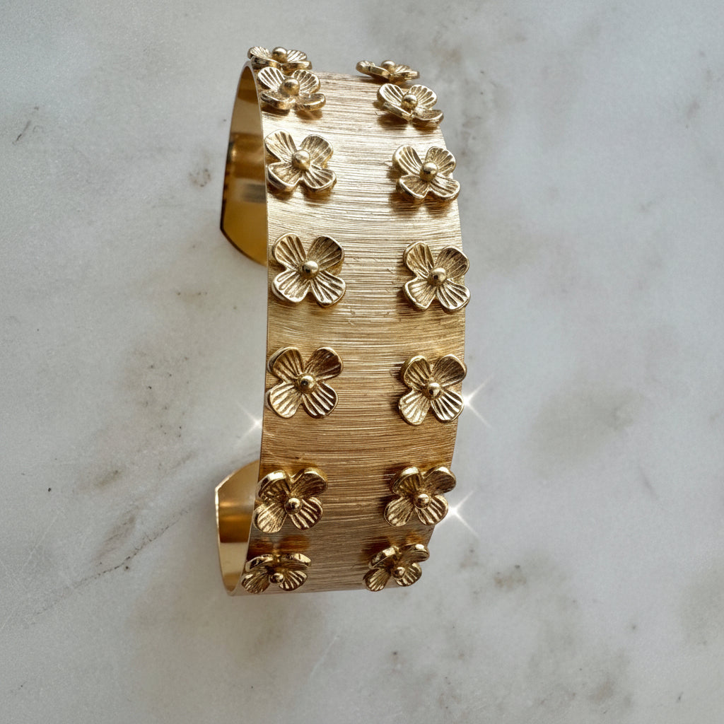 Pulsera Bouquet baño de oro – Trovare Chile