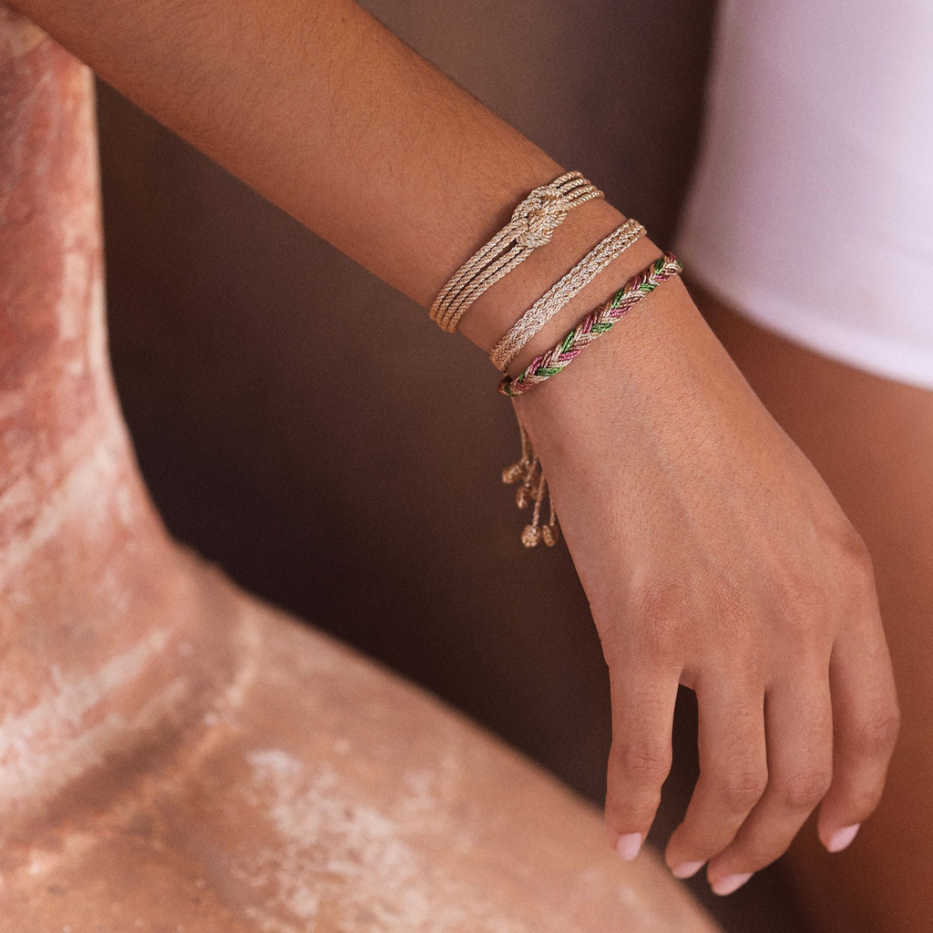 Pulsera Zyn Gold Silver – Trenza Sfifa Plana Marroquí