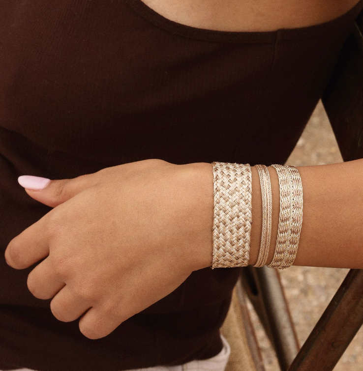 Pulsera Maxi Ania Nº2 – detalle del tejido