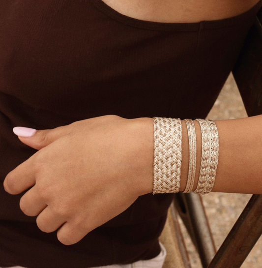 Pulsera Maxi Ania Nº2 – detalle del tejido