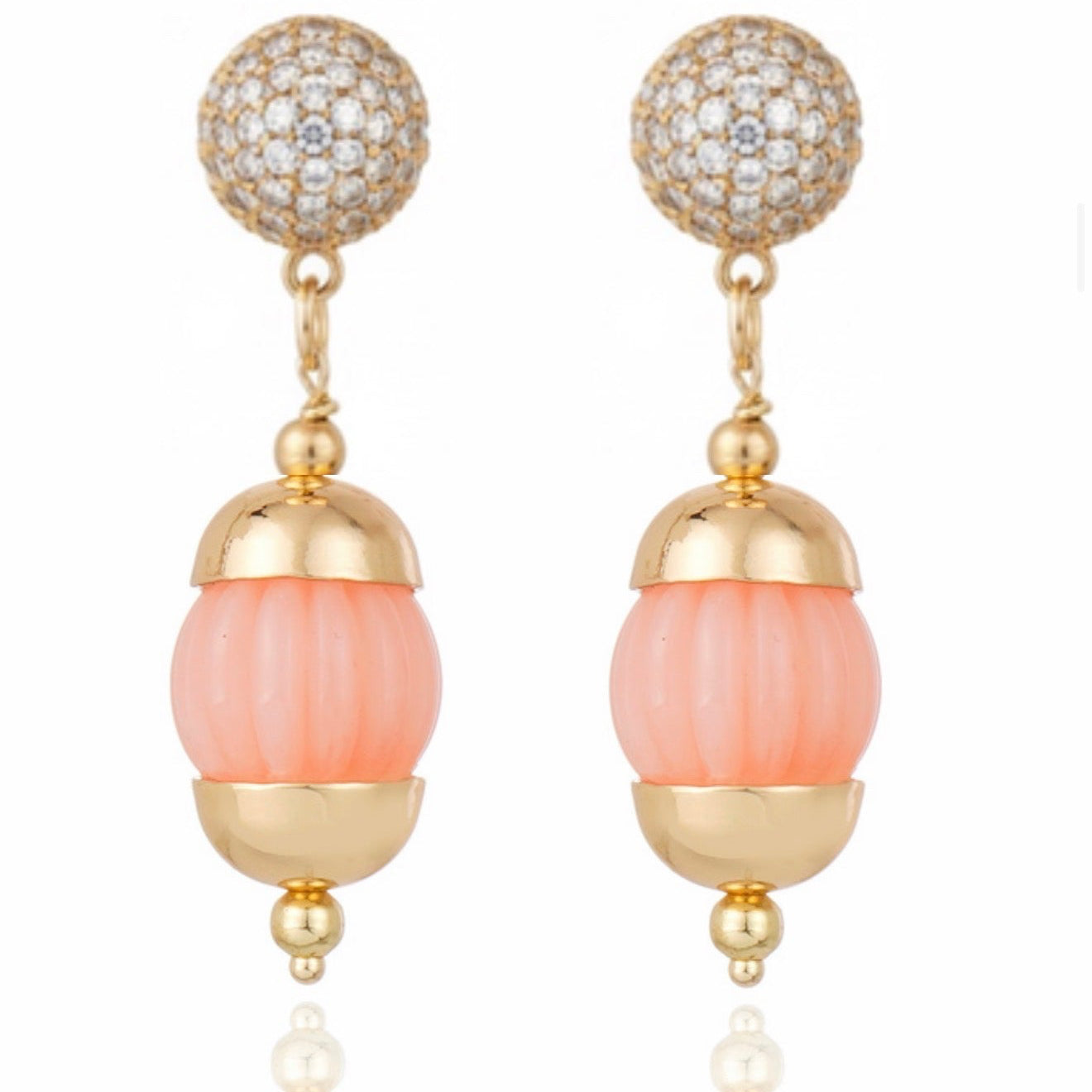 Aros Elegantes Rosados Portinari