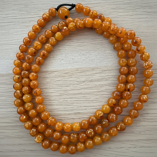 Collar resina largo Ambar