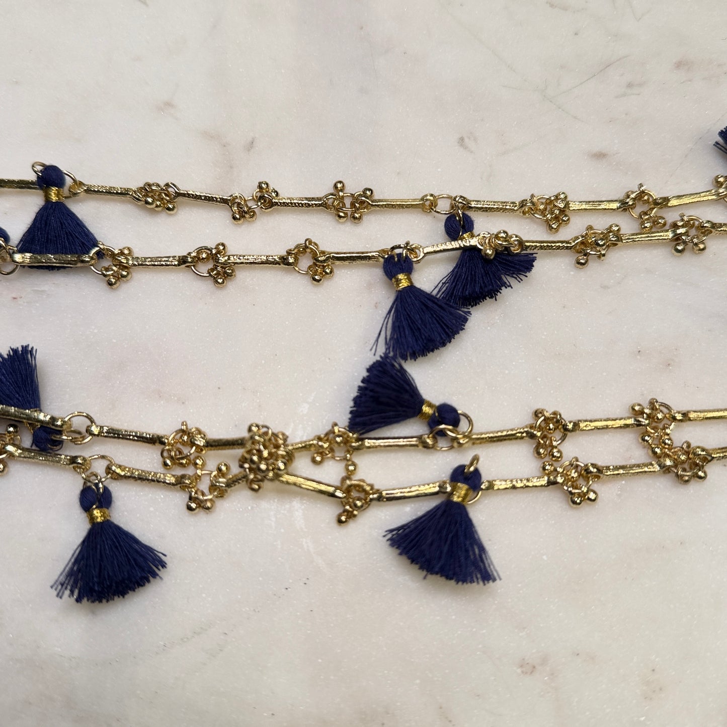 Collar Fulj Azul · Lujo Artesanal