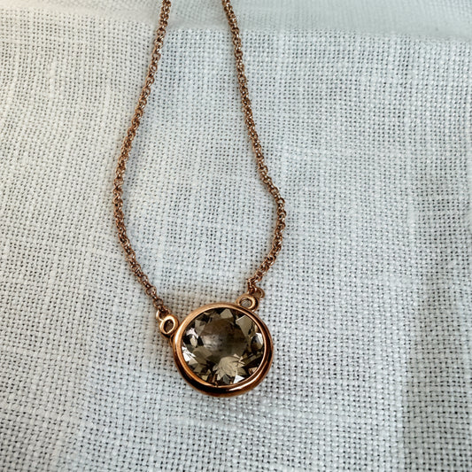 Collar Signature Olive Quartz – Vianna Fashion | Vermeil