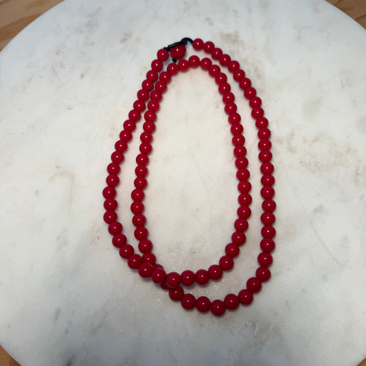 Collar resina Rosso
