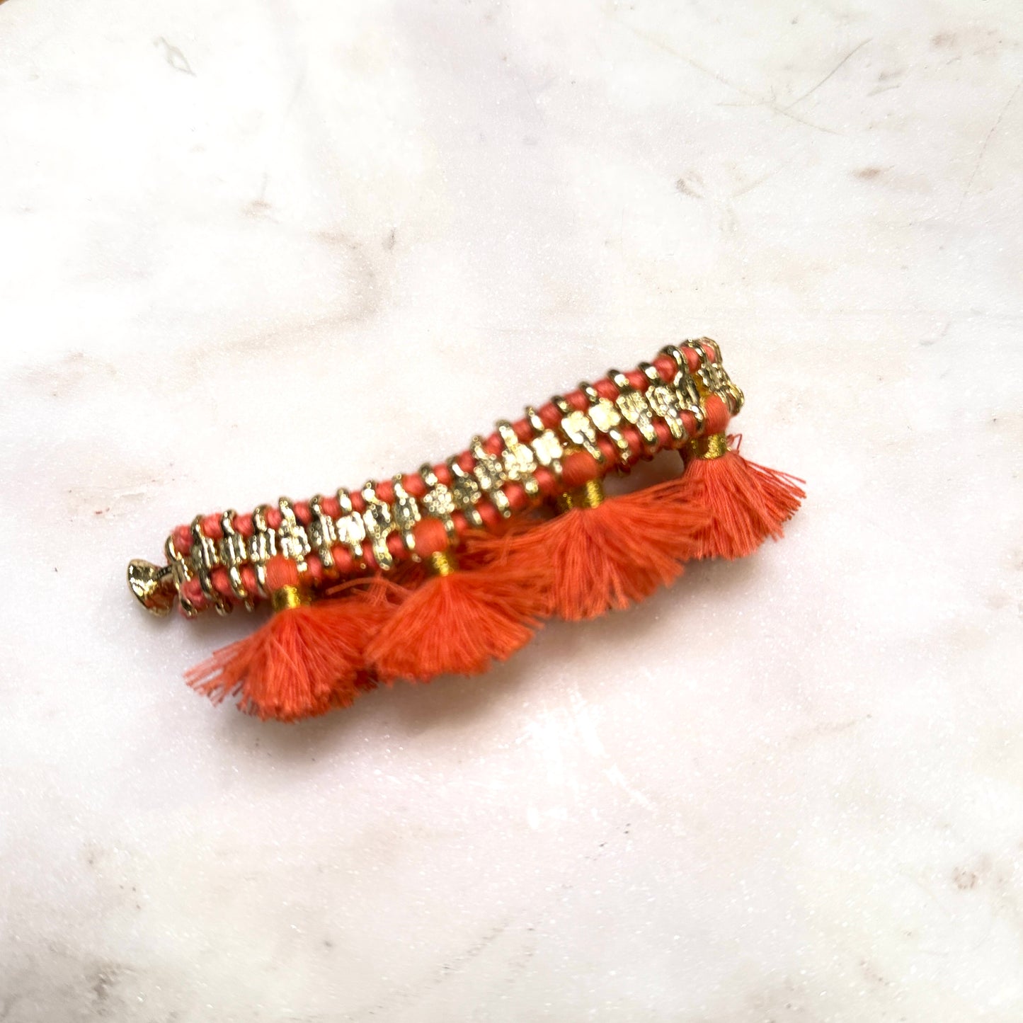 Pulsera Fulj Coral · Lujo Artesanal