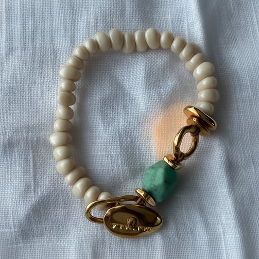Pulsera Cristal Hueso