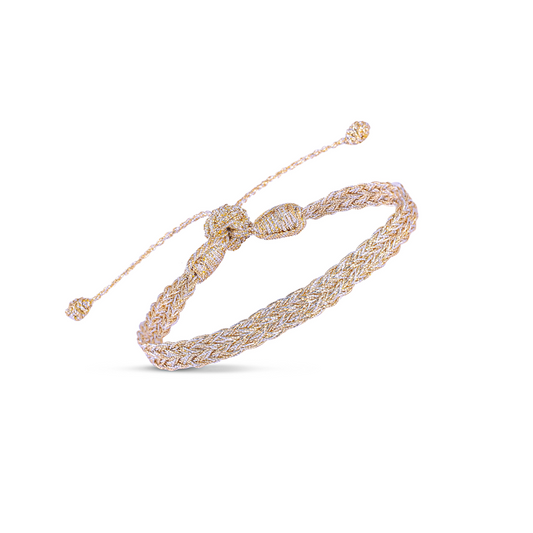 Pulsera Zyn Gold Silver sfifa plana marroquí – Trovare Chile