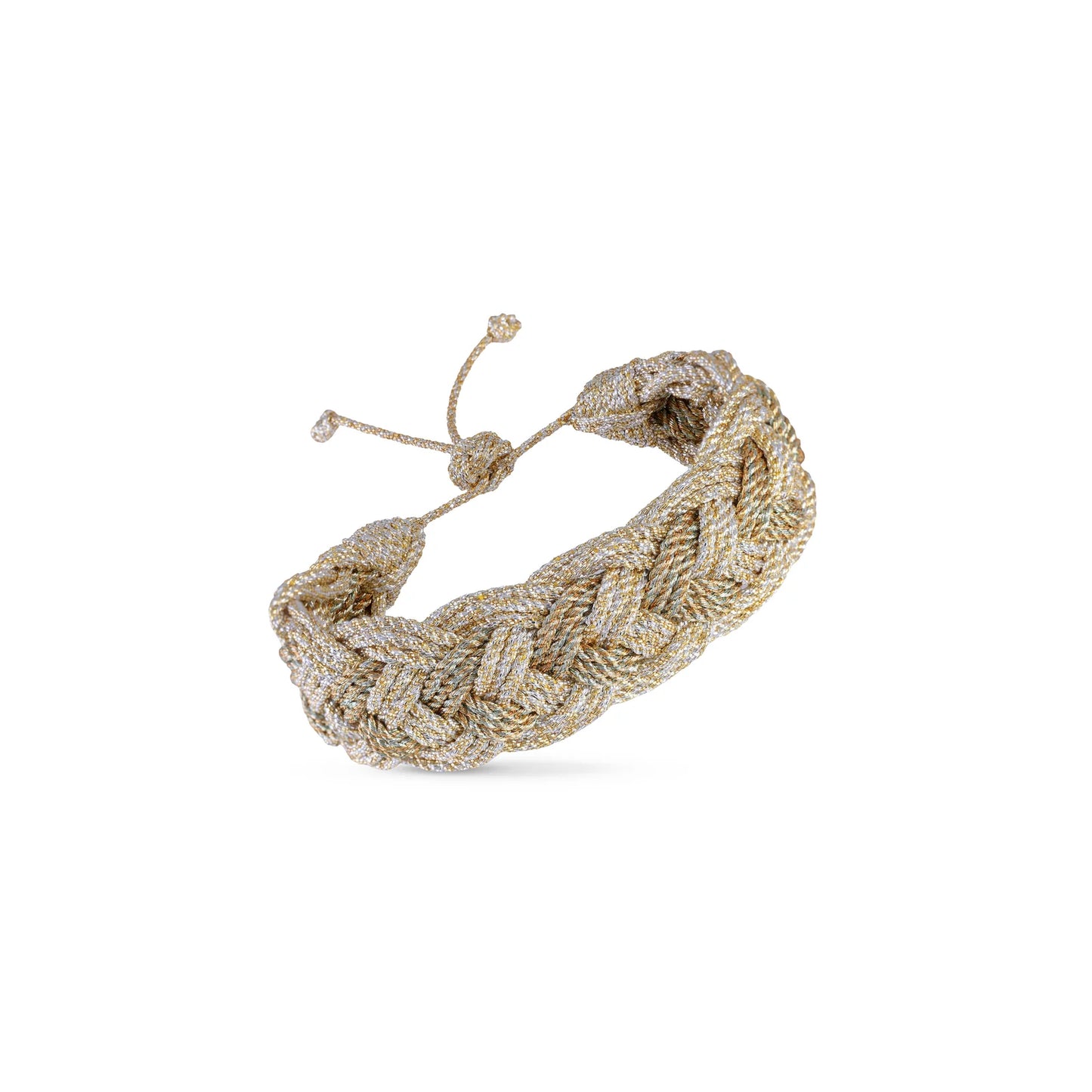 Pulsera Ifni Nº2 Gold Silver – Trenza Bicolor Marroquí