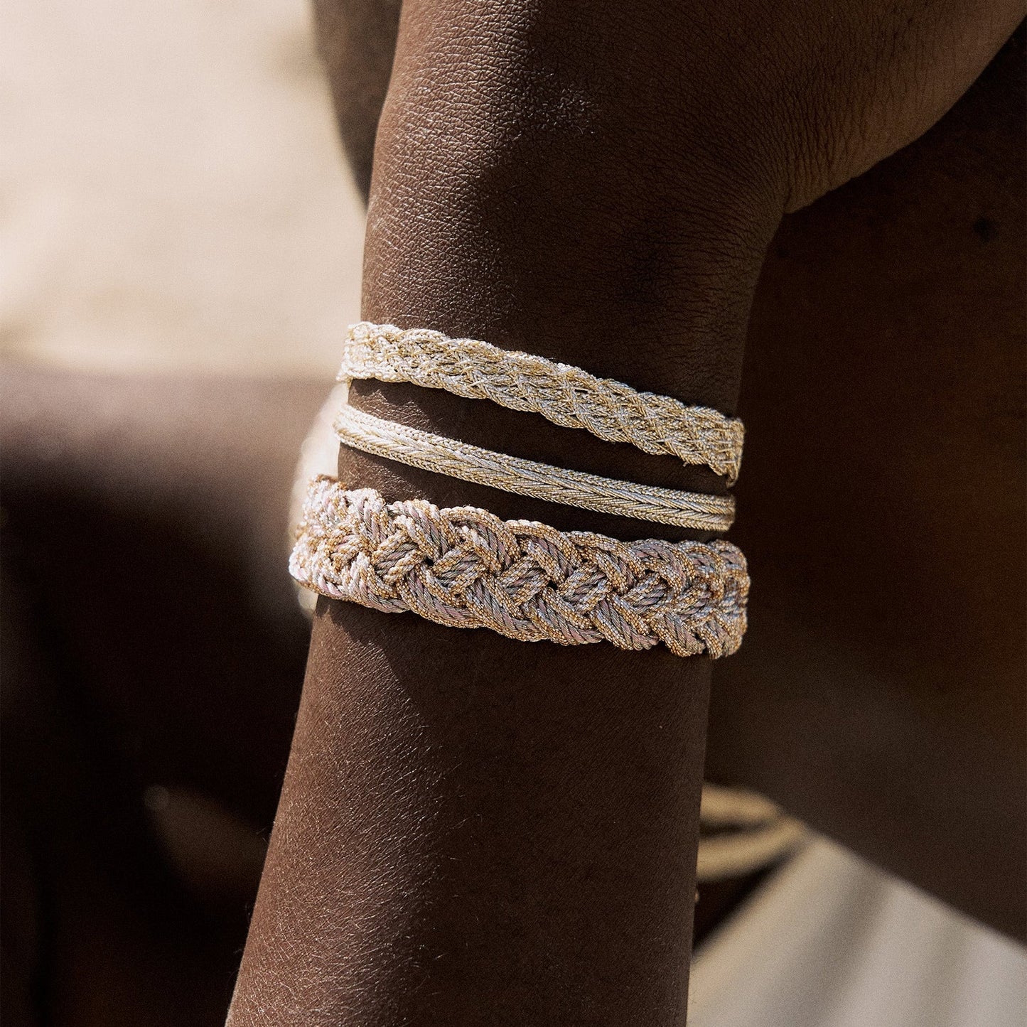 Pulsera Alina Gold – Trenza Marroquí Minimalista Colección Amanar Waters