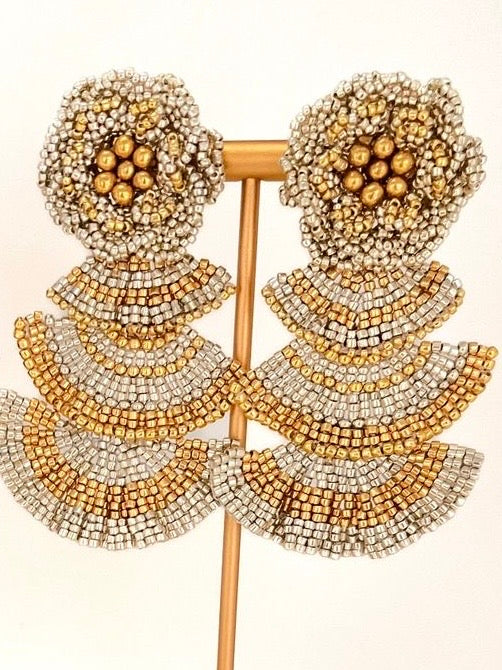 Aros Cosmica Floral Gold Silver