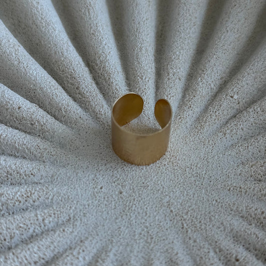 anillo ajustable baño de oro