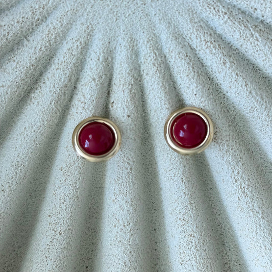 Aros Paula rojo de resina – vista 2 – Trovare Chile