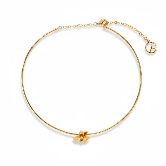 Choker Orquídea XS dorado en oro 18k (4 micras) – Anna Prata | Trovare Chile