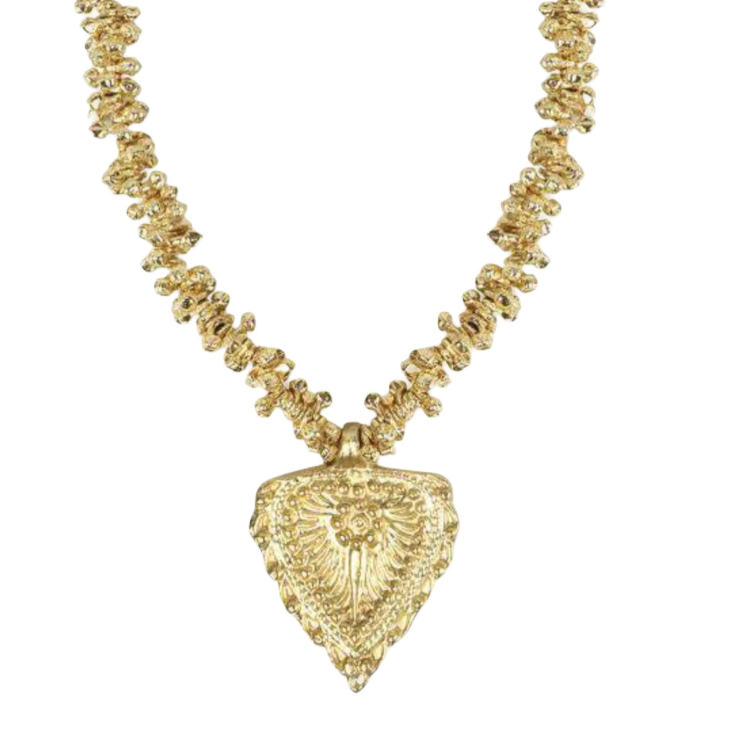 collar dorado con corazon ajustable