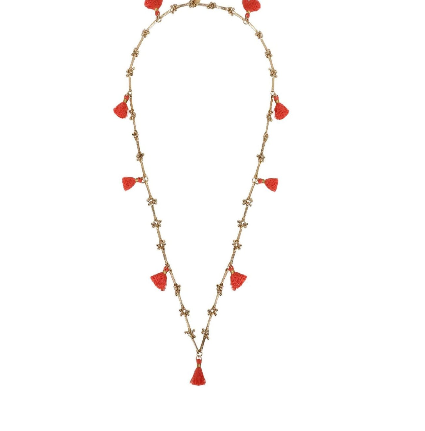 Collar Fulj Coral · Lujo Artesanal