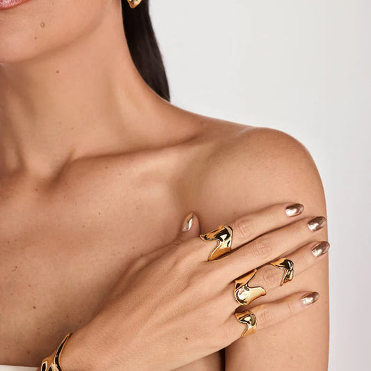 anillo falange midi mujer elegante diseño minimalista moderno chile