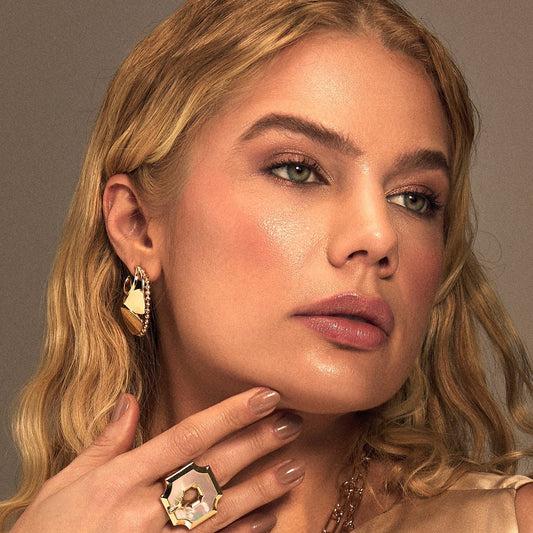 aros joyeria italiana dorados elegantes trovare chile