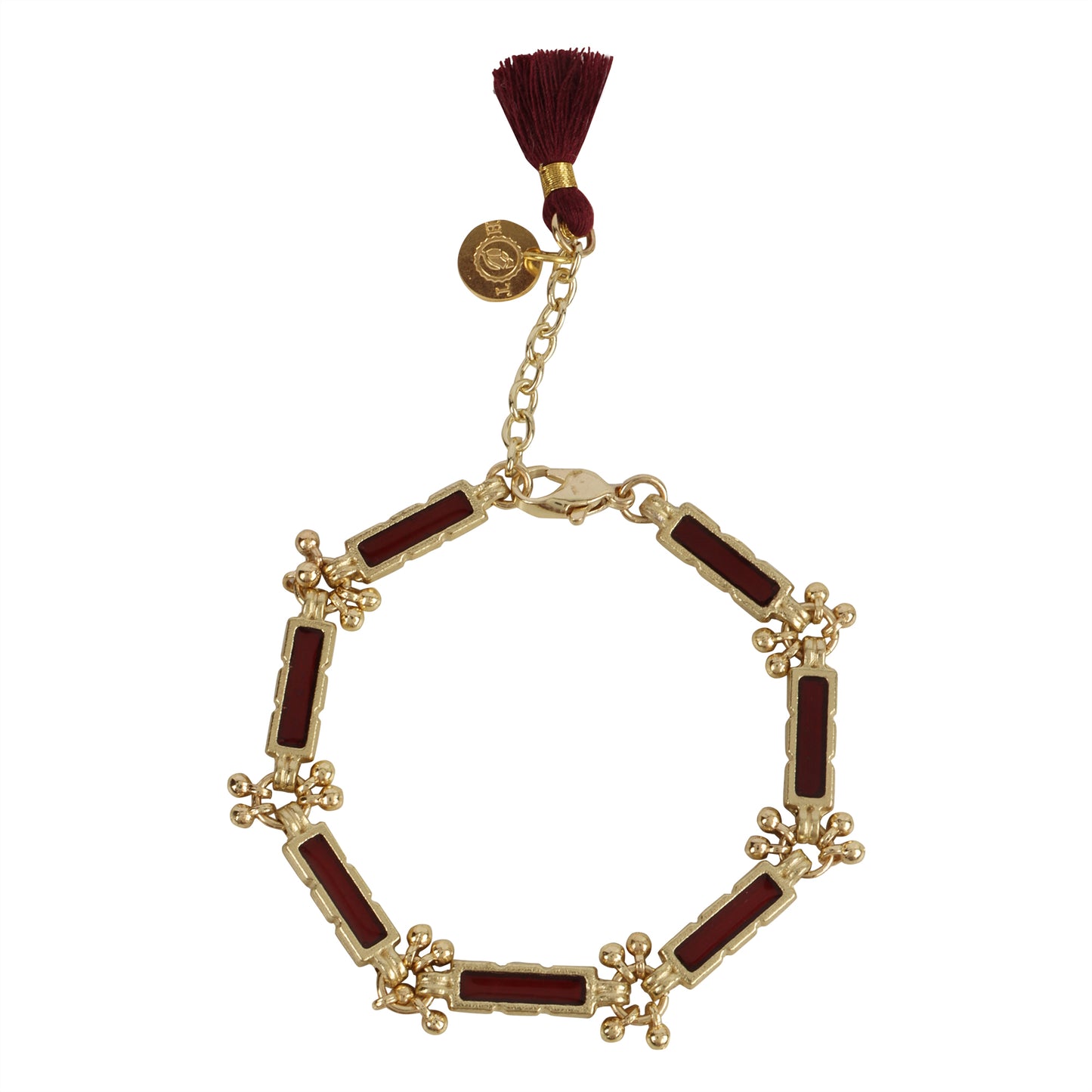 pulsera roja hecha en india