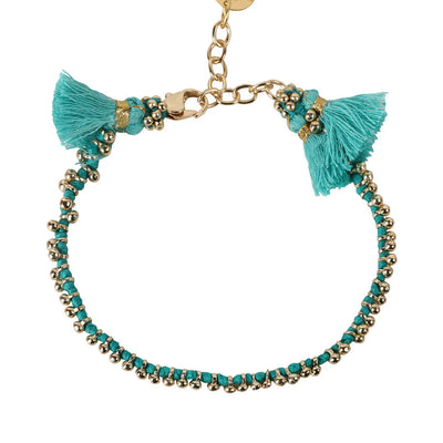 Pulsera Fuljhadi Bajra turquesa tejida – House of Tuhina | Trovare Chile