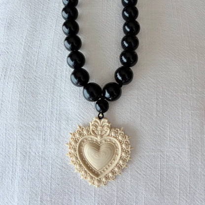 Collar Cuore Resina Italiana