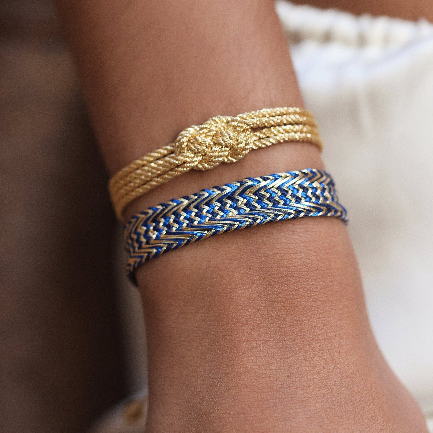 Pulsera Knot Gold – Sfifa Marroquí Hecha a Mano