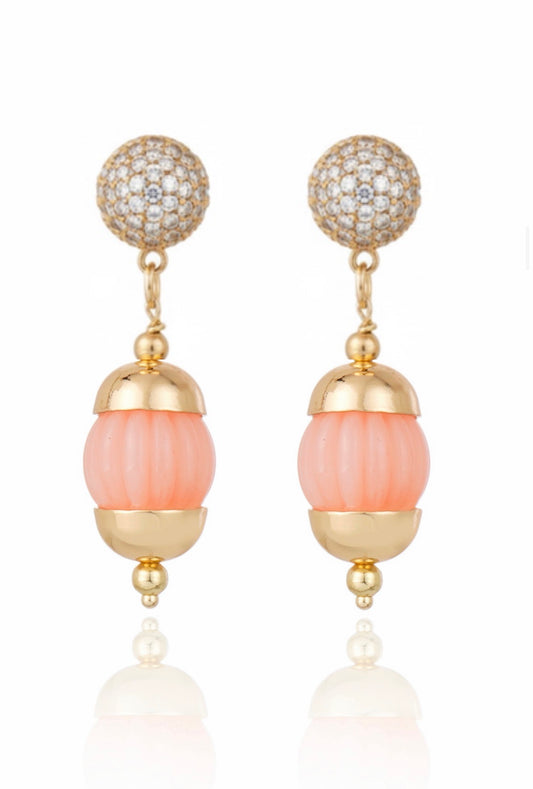 Aros Elegantes Rosados Portinari