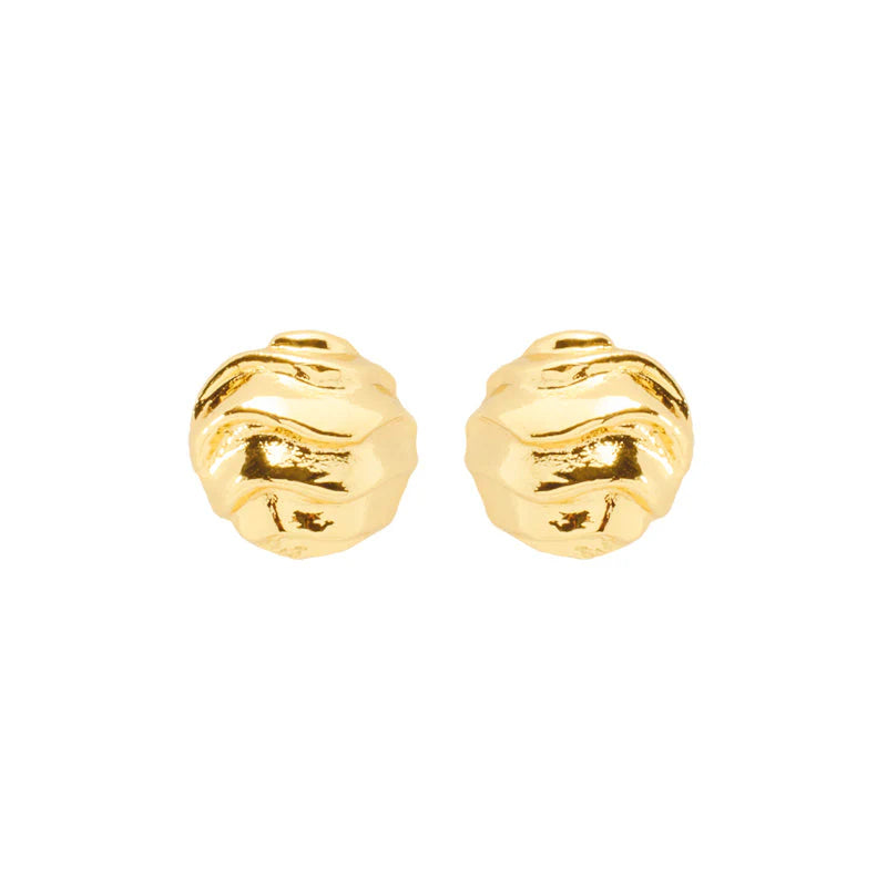 Detalle del set de aros Merce en oro 18k – Anna Prata Chile