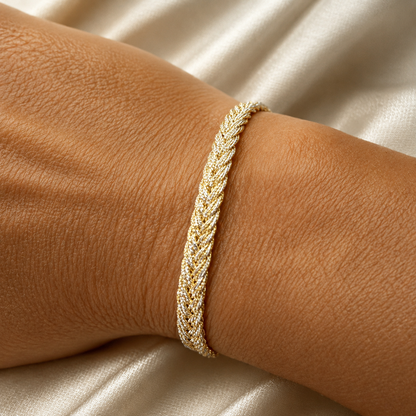 Pulsera Eya Gold Silver sfifa marroquí en muñeca – Maayäz | Trovare Chile