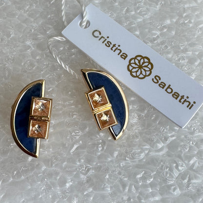 Aros Symmetry Studs Lápiz Lázuli
