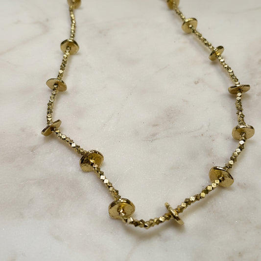 Collar Ameeba Neckstring Dorado