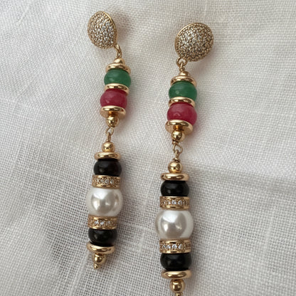 Aros Di Cavalcanti largos con perlas – vista 4 – Trovare Chile