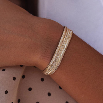 Pulsera Nerry – tejido sfifa · hecha a mano en Marruecos