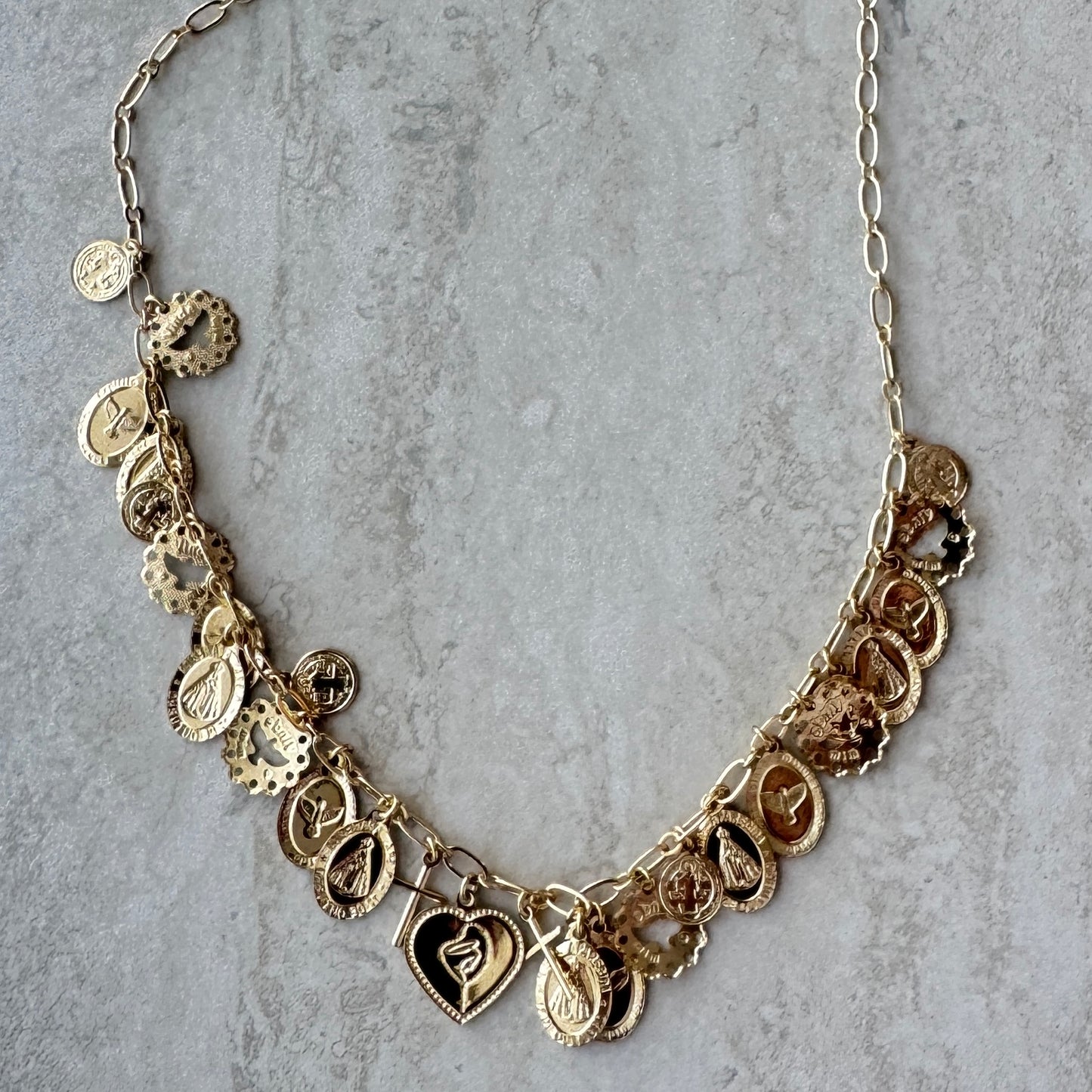 Collar Dijes - Baño oro