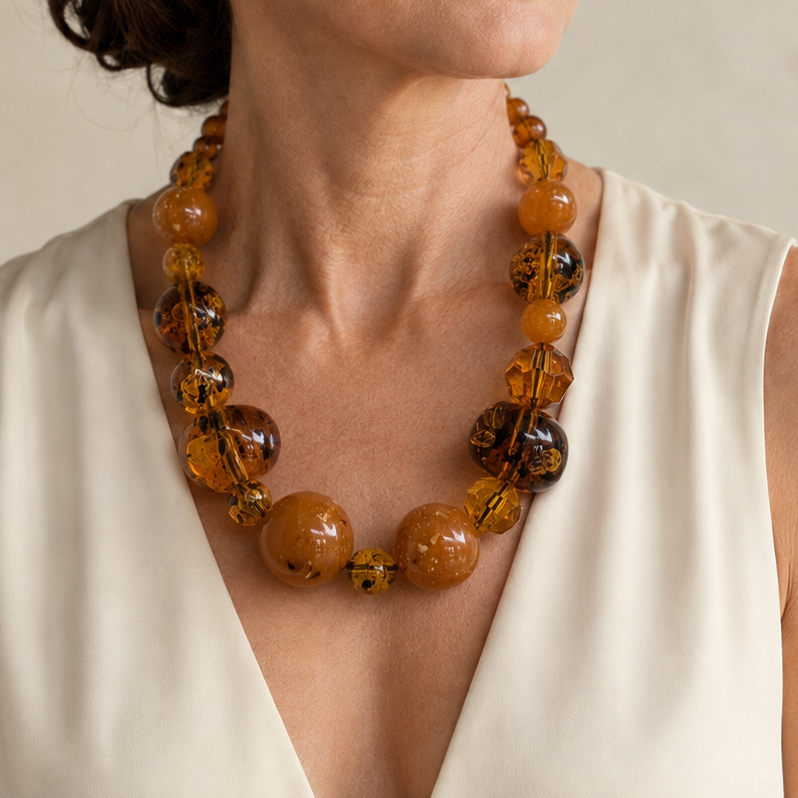Collar Baco de resina italiana – vista 7 – Trovare Chile