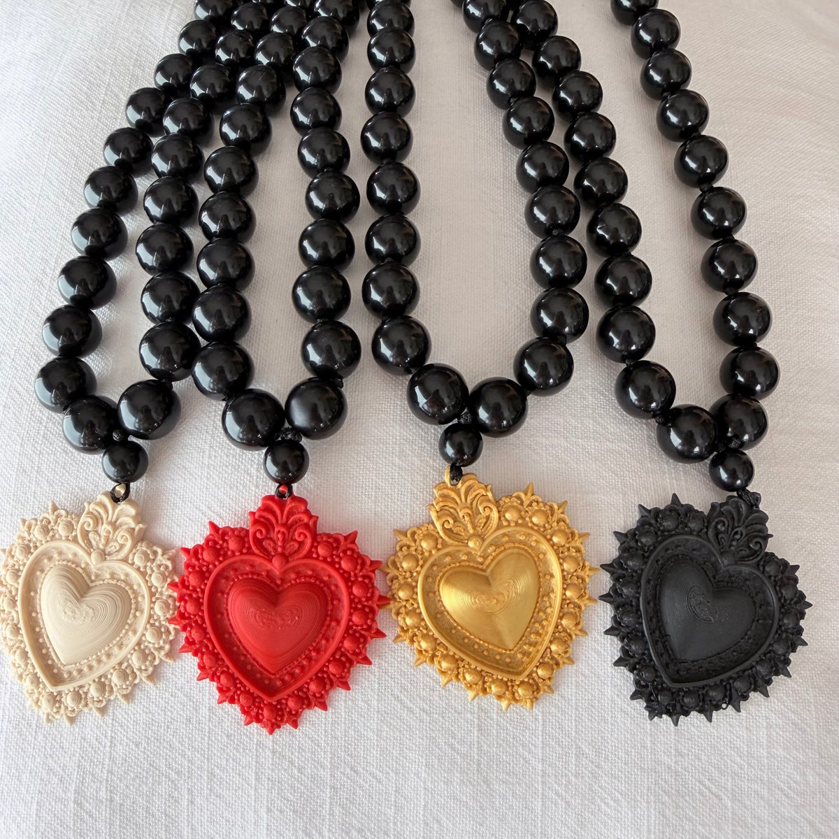 Collar Cuore corazón de resina italiana – Trovare Chile