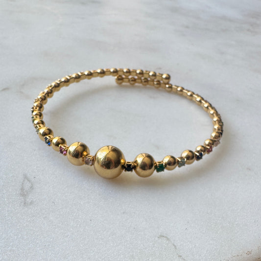 Pulsera Balls – Cristales de Colores Mixtos