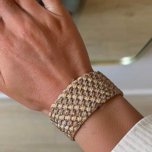 Pulsera Maxi Diyah Nº2 – Trenza Marroquí Rose Gold