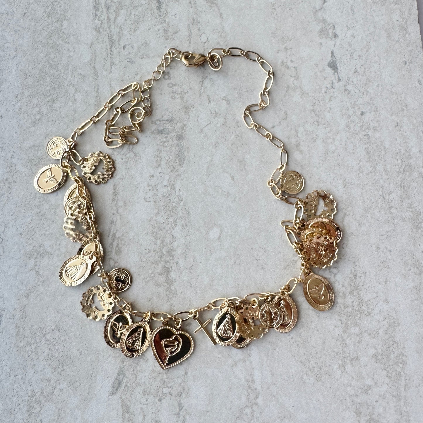 Collar Dijes - Baño oro