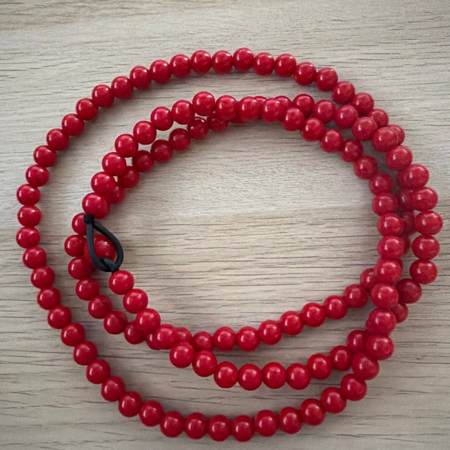 Collar resina largo Rosso