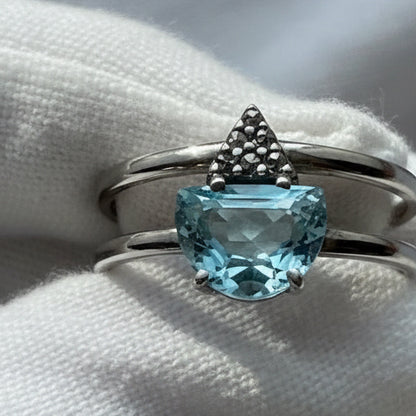 Anillo Pendulum Sky Blue Topaz – detalle