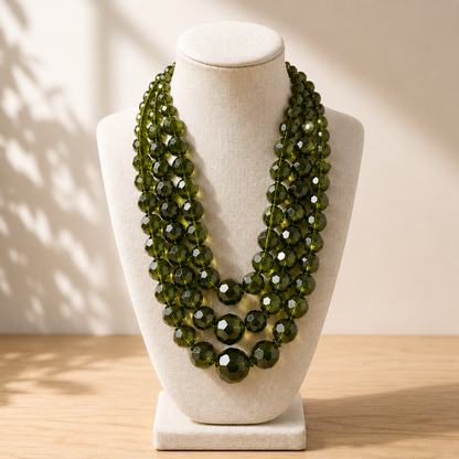 Collar Sfaccetta resina facetada – vista 7 – Trovare Chile