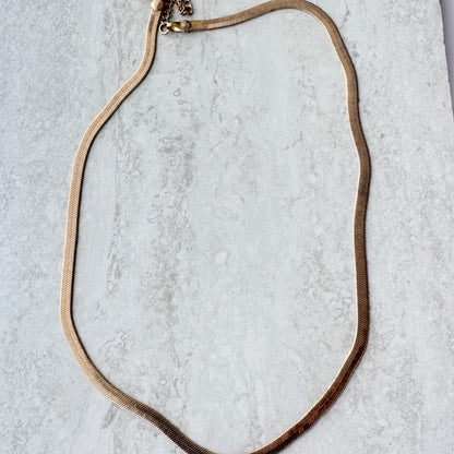 Collar Plano Flexible - Baño de oro