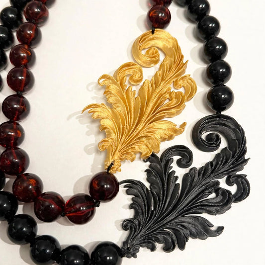 Collar Kokoro de resina italiana – Trovare Chile