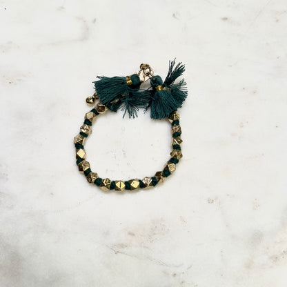 Brazalete Fuljhadi Magic Verde · Lujo Artesanal