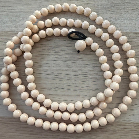 Collar resina largo Avorio