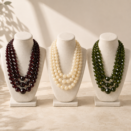 Collar Sfaccetta de resina italiana facetada – Trovare Chile
