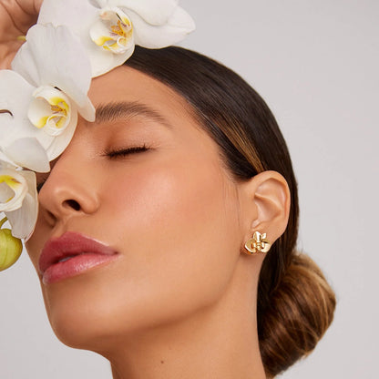 Aros Mini Orquídea Gold