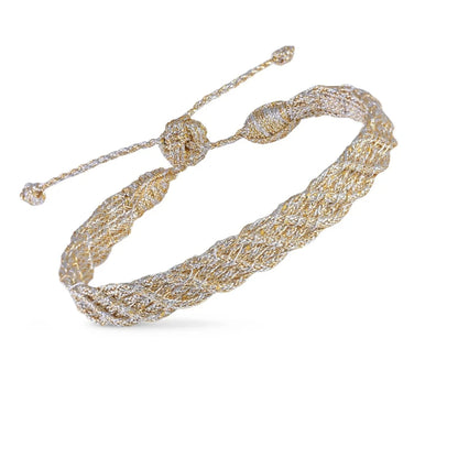 Pulsera Alina Gold – Trenza Marroquí Minimalista Colección Amanar Waters