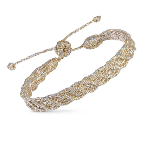 Pulsera Alina Gold – Trenza Marroquí Minimalista Colección Amanar Waters